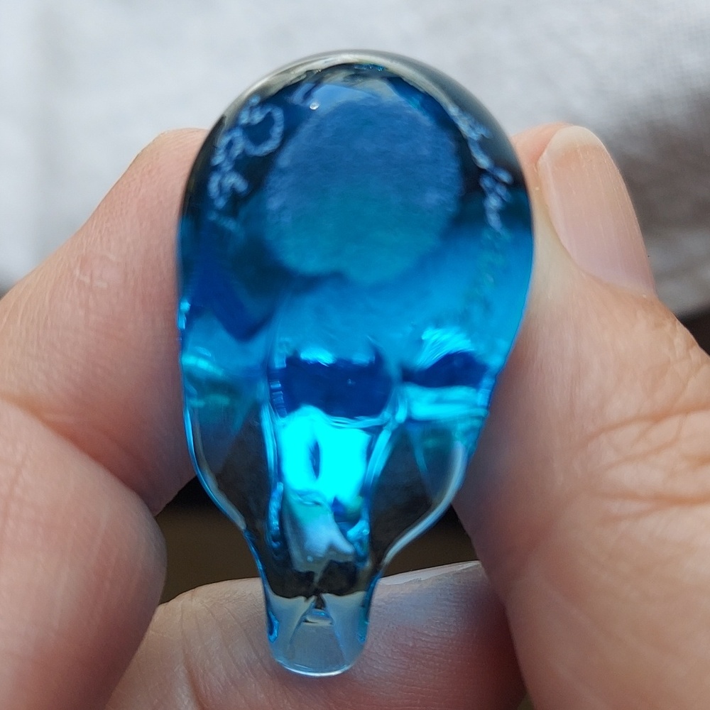 *SOLD* 2 Signed Leo Ward Bluebird of Happiness Blue Crystal Glass 1993-94 Papers - Picture 7 of 16